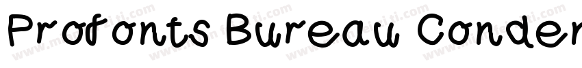 Profonts Bureau Condensed W01Bd字体转换